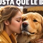 Los perros saben cuando les das un beso