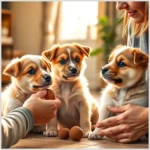 Recompensas en el adiestramiento de cachorros
