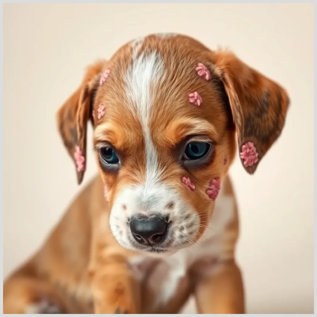 Síntomas cutáneos en cachorros: pústulas, descamación Cachorros de perro síntomas cutáneos en cachorros: pústulas, descamación